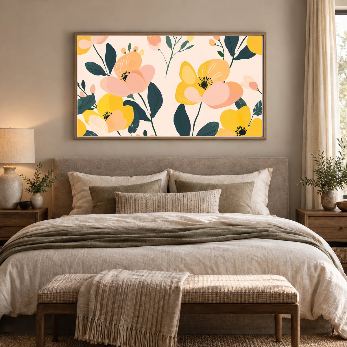 Flower Print CCVII — Flower & Botanical Prints shown in a styled interior
