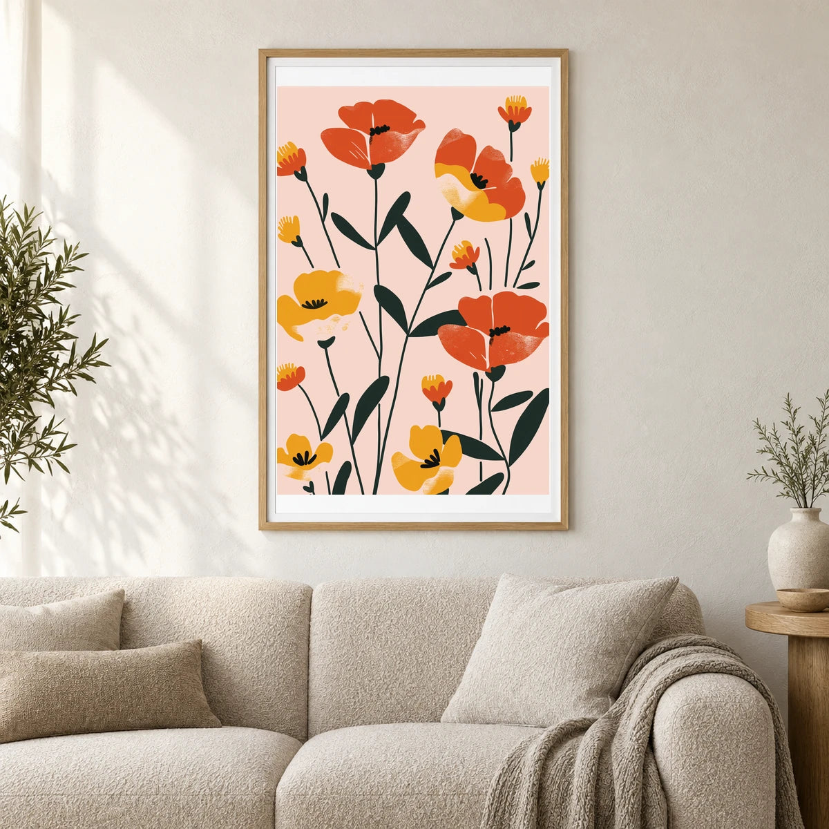 Flower Print CCVIII — Flower & Botanical Prints shown in a styled interior