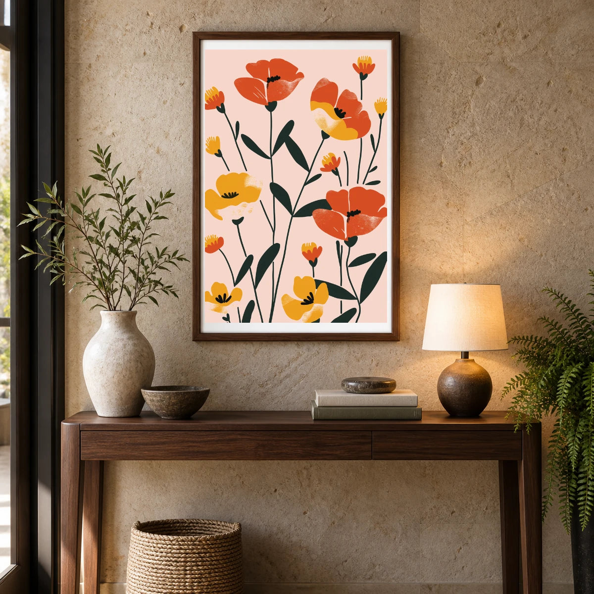 Flower Print CCVIII — Flower & Botanical Prints shown in a styled interior
