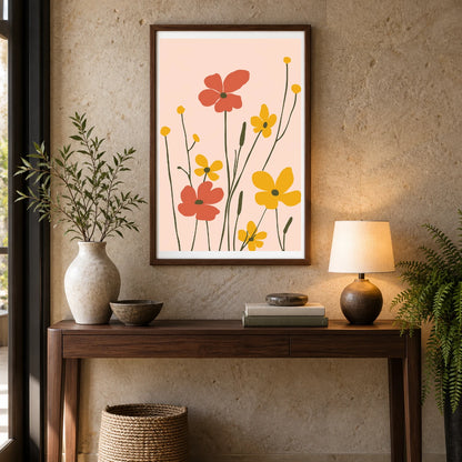 Flower Print CCX — Flower & Botanical Prints shown in a styled interior