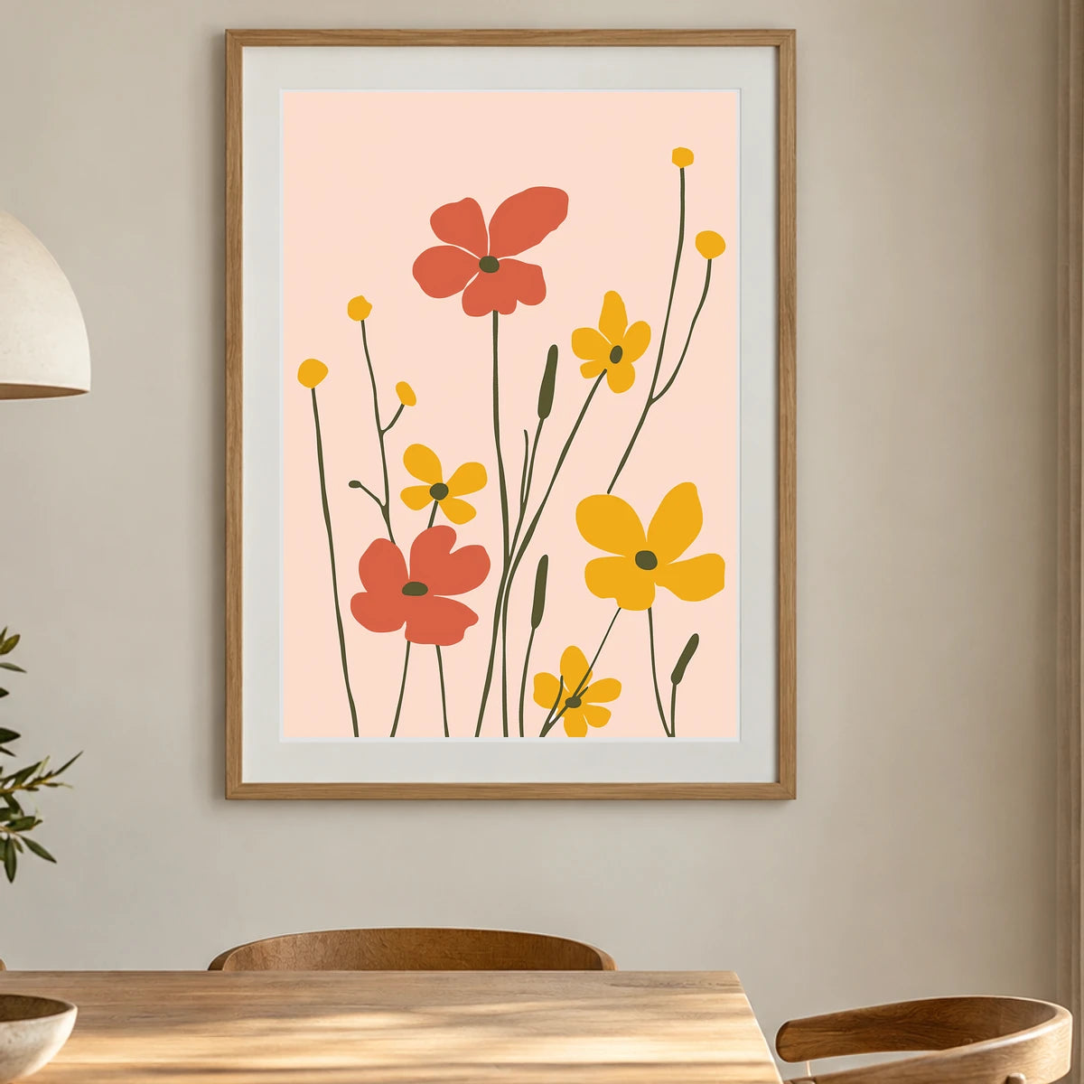 Flower Print CCX — Flower & Botanical Prints shown in a styled interior