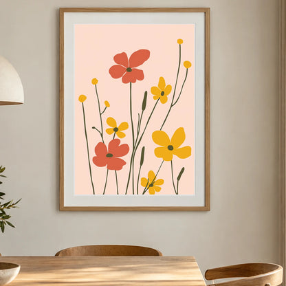 Flower Print CCX — Flower & Botanical Prints shown in a styled interior