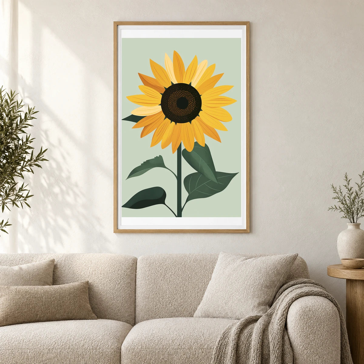 Flower Print CCXI — Flower & Botanical Prints shown in a styled interior