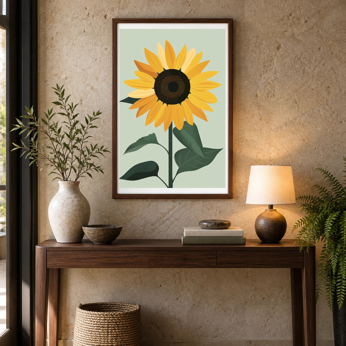 Flower Print CCXI — Flower & Botanical Prints shown in a styled interior