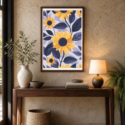 Flower Print CCXII — Flower & Botanical Prints shown in a styled interior