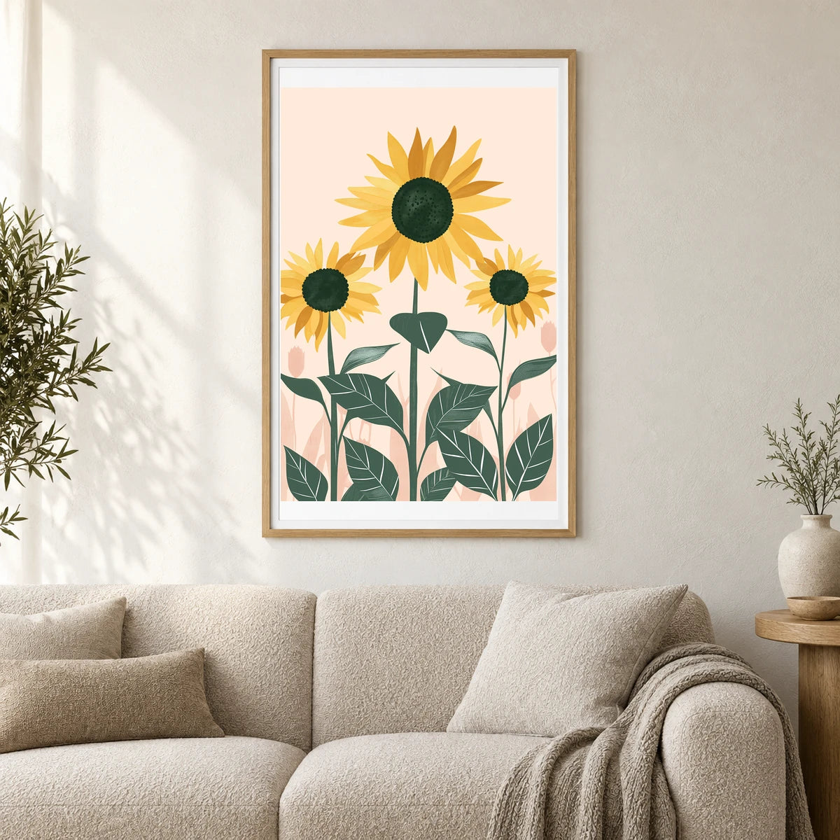 Flower Print CCXV — Flower & Botanical Prints shown in a styled interior