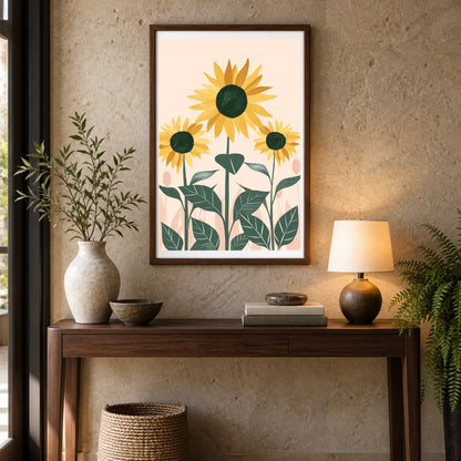 Flower Print CCXV — Flower & Botanical Prints shown in a styled interior