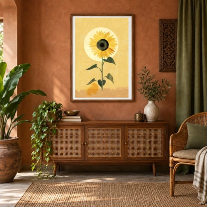 Flower Print CCXVI — Flower & Botanical Prints shown in a styled interior