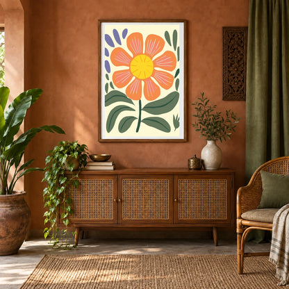 Flower Print CCXXII — Flower & Botanical Prints shown in a styled interior