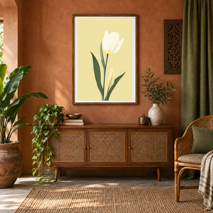 Flower Print CCXXV — Flower & Botanical Prints shown in a styled interior
