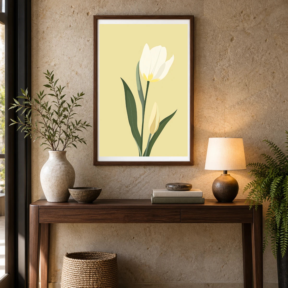 Flower Print CCXXV — Flower & Botanical Prints shown in a styled interior