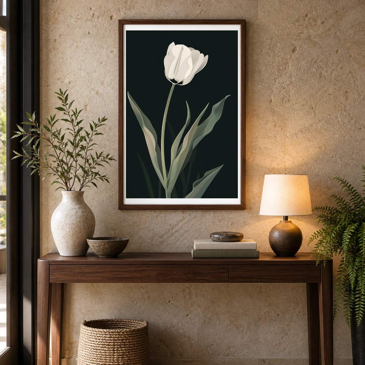 Flower Print CCXXVII — Flower & Botanical Prints shown in a styled interior