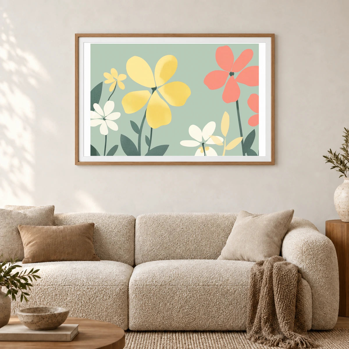 Flower Print CCXXVIII — Flower & Botanical Prints shown in a styled interior