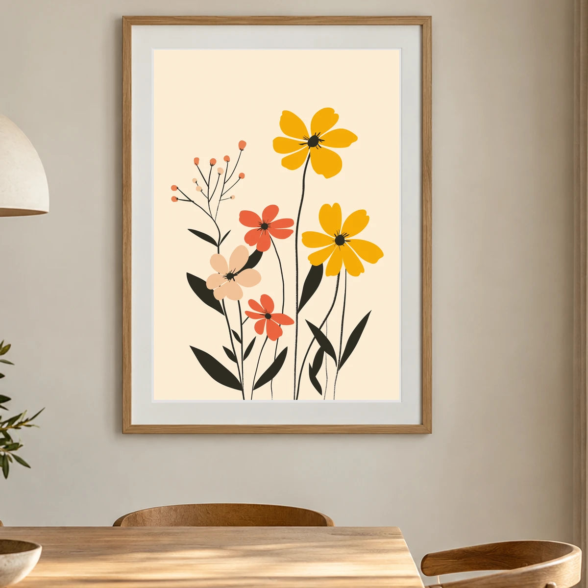 Flower Print CCXXIX — Flower & Botanical Prints shown in a styled interior