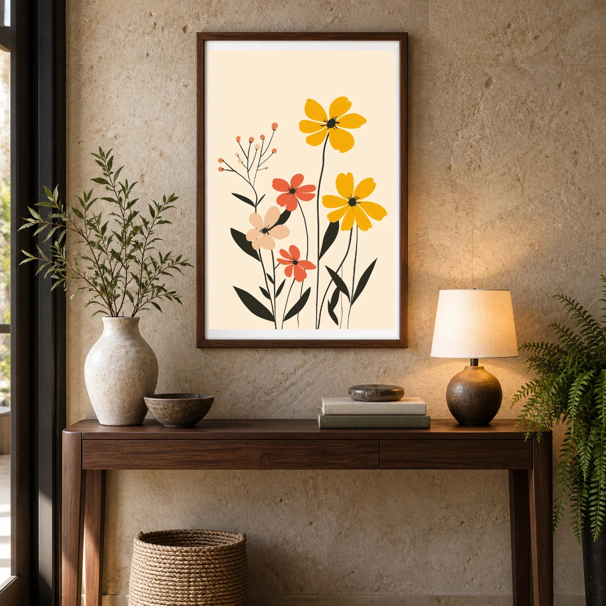 Flower Print CCXXIX — Flower & Botanical Prints shown in a styled interior