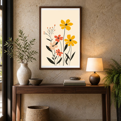 Flower Print CCXXIX — Flower & Botanical Prints shown in a styled interior
