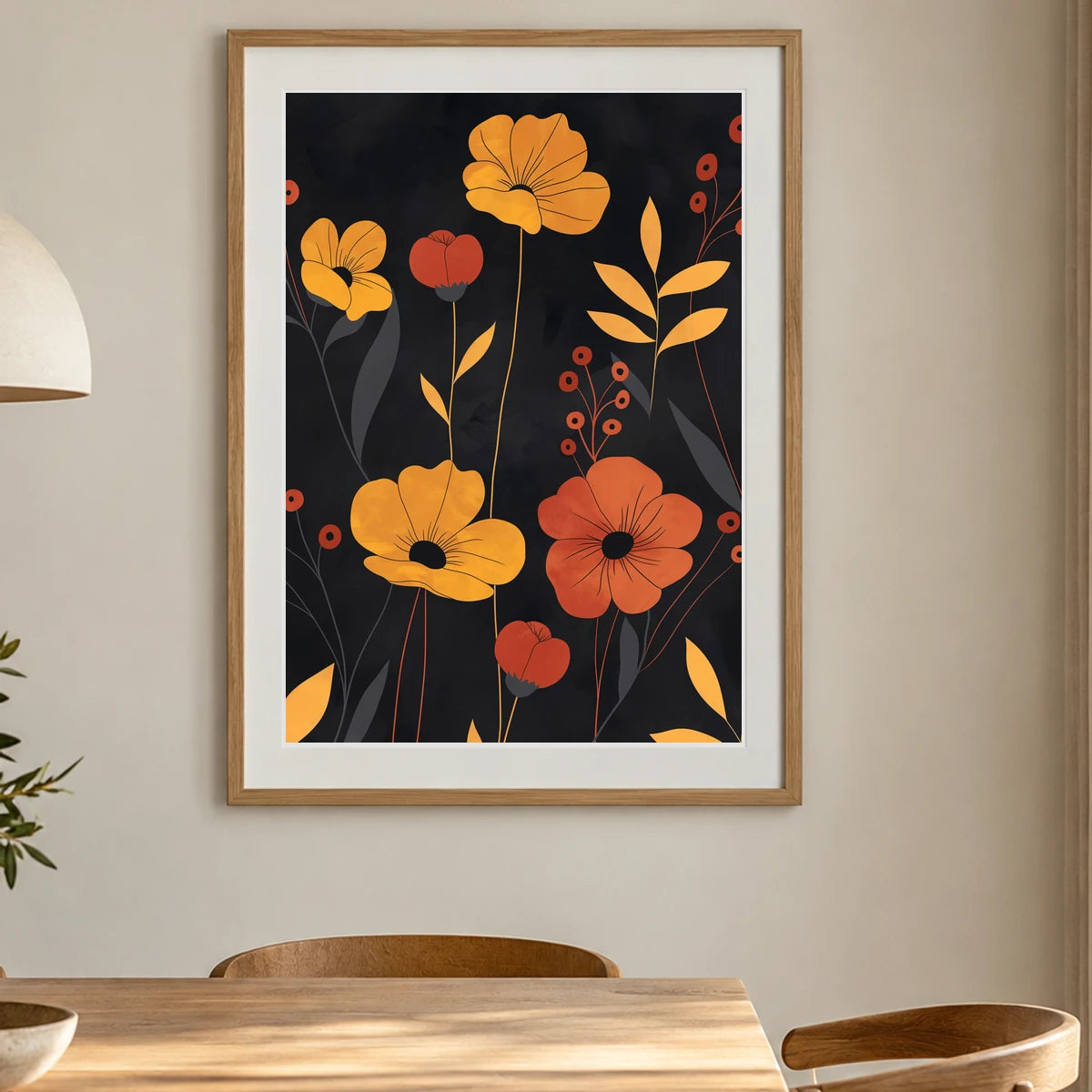 Flower Print CCXXX — Flower & Botanical Prints shown in a styled interior