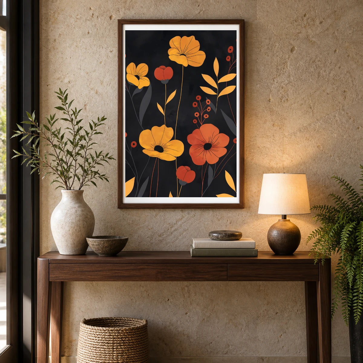 Flower Print CCXXX — Flower & Botanical Prints shown in a styled interior