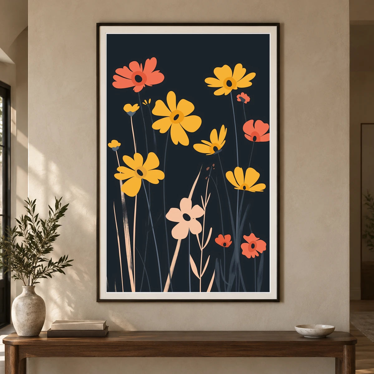 Flower Print CCXXXI — Flower & Botanical Prints shown in a styled interior