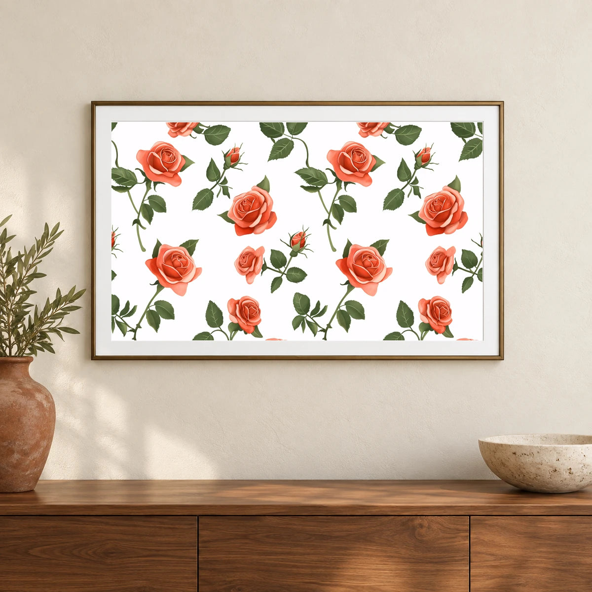 Flower Print CCXXXIV — Flower & Botanical Prints shown in a styled interior