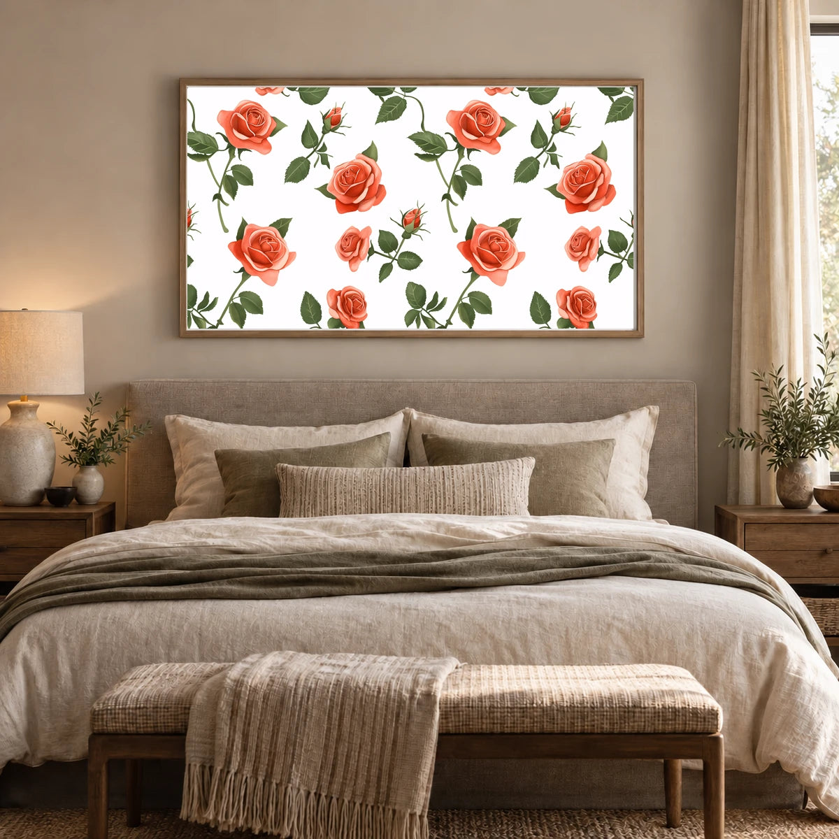 Flower Print CCXXXIV — Flower & Botanical Prints shown in a styled interior