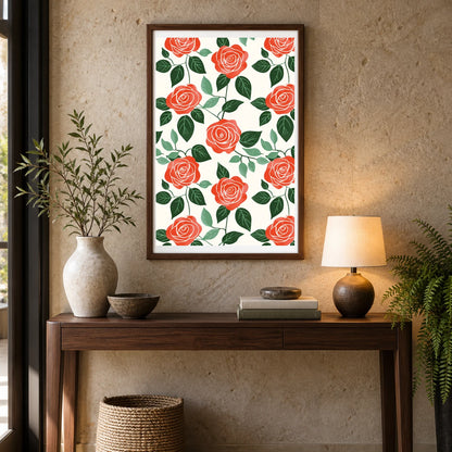 Flower Print CCXXXV — Flower & Botanical Prints shown in a styled interior