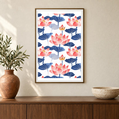 Flower Print CCXXXVI — Flower & Botanical Prints shown in a styled interior