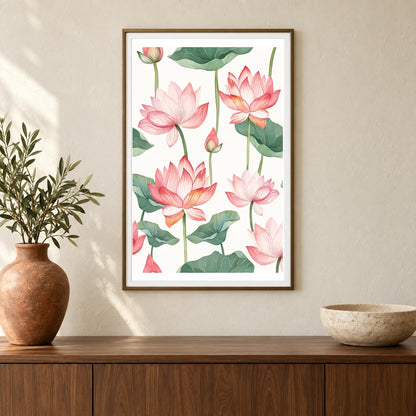 Flower Print CCXXXVII — Flower & Botanical Prints shown in a styled interior