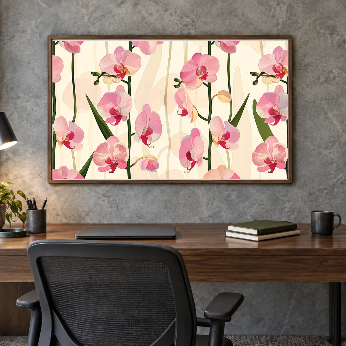 Flower Print CCXL — Flower & Botanical Prints shown in a styled interior