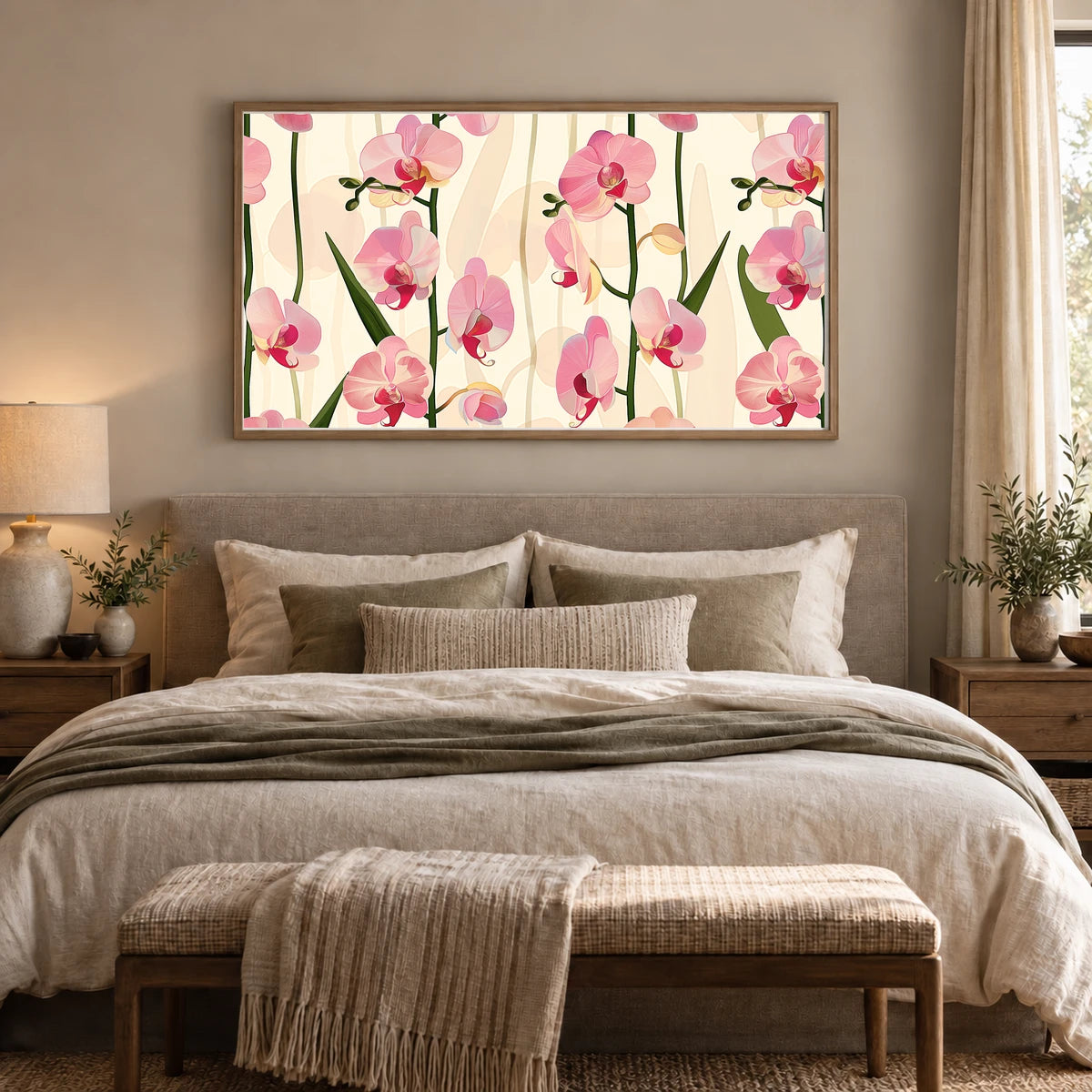 Flower Print CCXL — Flower & Botanical Prints shown in a styled interior