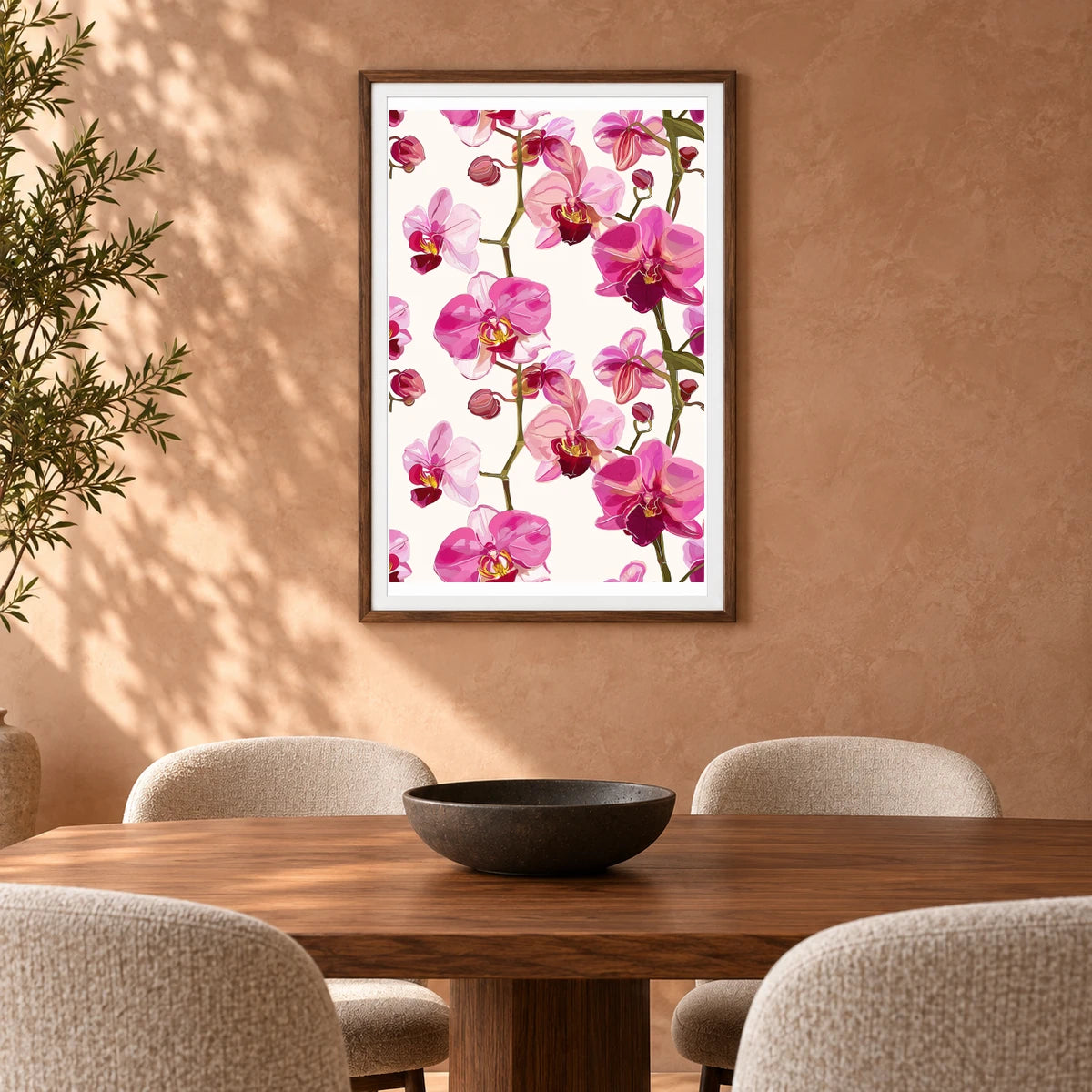 Flower Print CCXLI — Flower & Botanical Prints shown in a styled interior