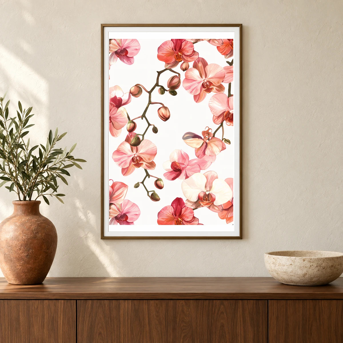 Flower Print CCXLII — Flower & Botanical Prints shown in a styled interior