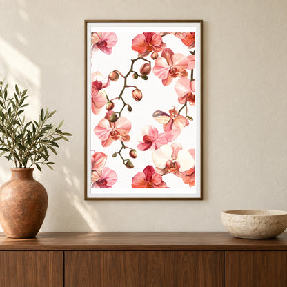 Flower Print CCXLII — Flower & Botanical Prints shown in a styled interior