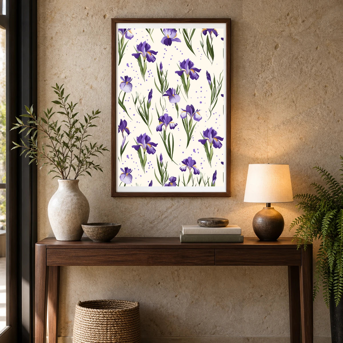 Flower Print CCXLVI — Flower & Botanical Prints shown in a styled interior