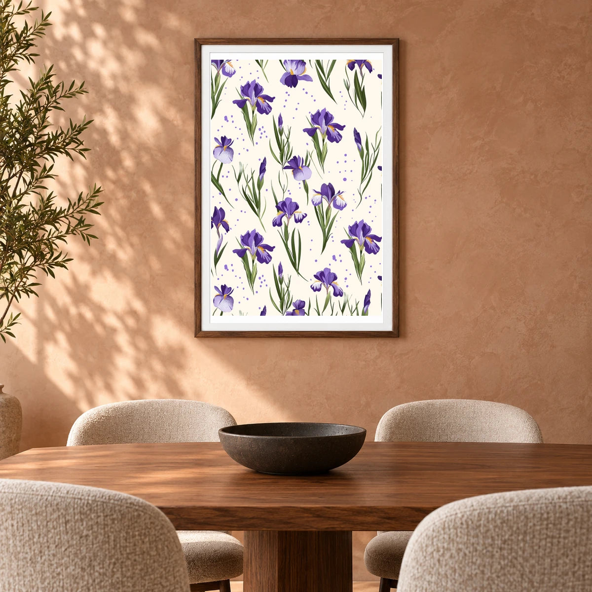 Flower Print CCXLVI — Flower & Botanical Prints shown in a styled interior