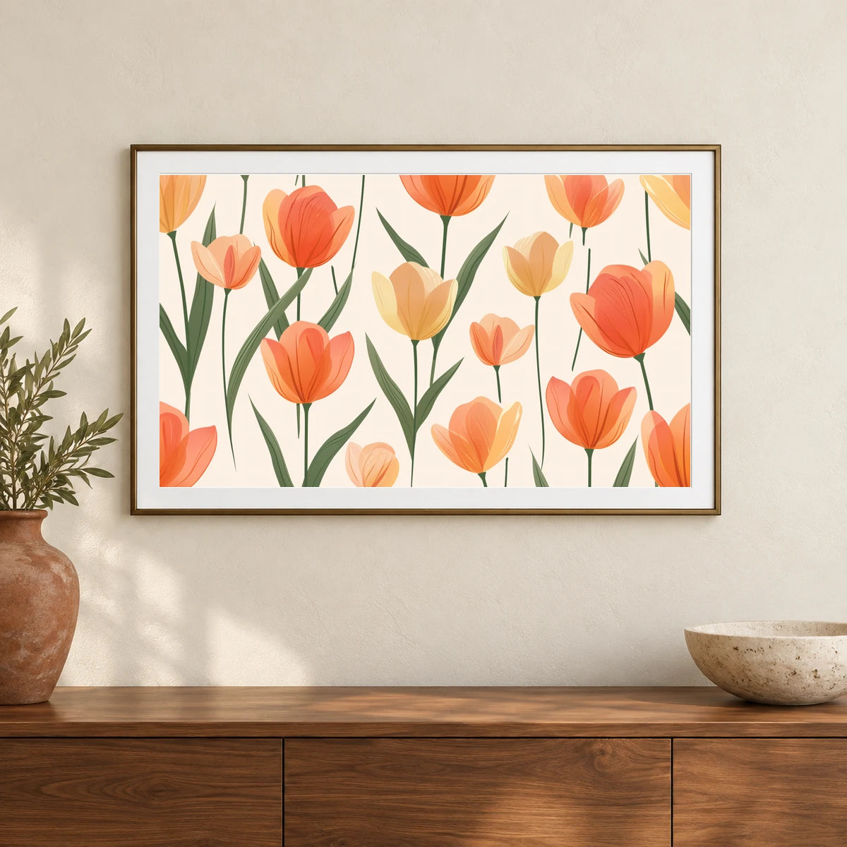 Flower Print CCXLVII — Flower & Botanical Prints shown in a styled interior