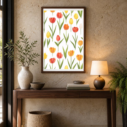 Flower Print CCXLVIII — Flower & Botanical Prints shown in a styled interior