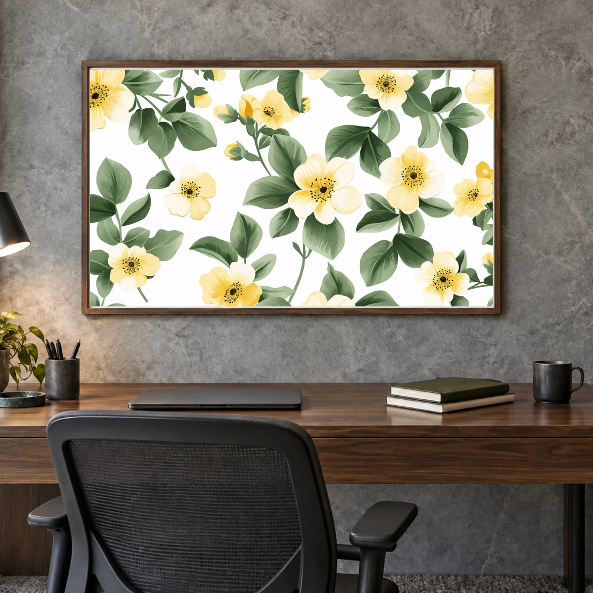 Flower Print CCLII — Flower & Botanical Prints shown in a styled interior