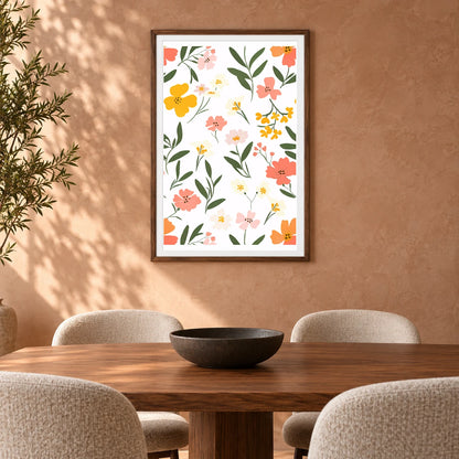 Flower Print CCLIV — Flower & Botanical Prints shown in a styled interior