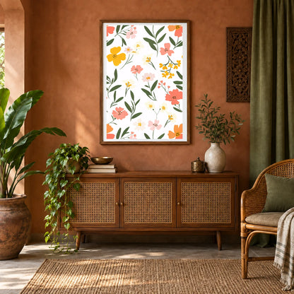 Flower Print CCLIV — Flower & Botanical Prints shown in a styled interior