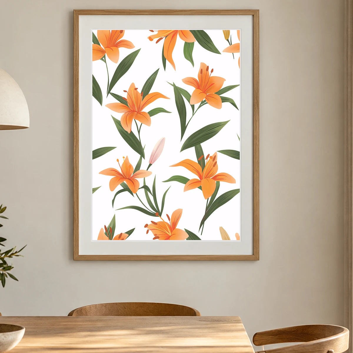 Flower Print CCLV — Flower & Botanical Prints shown in a styled interior