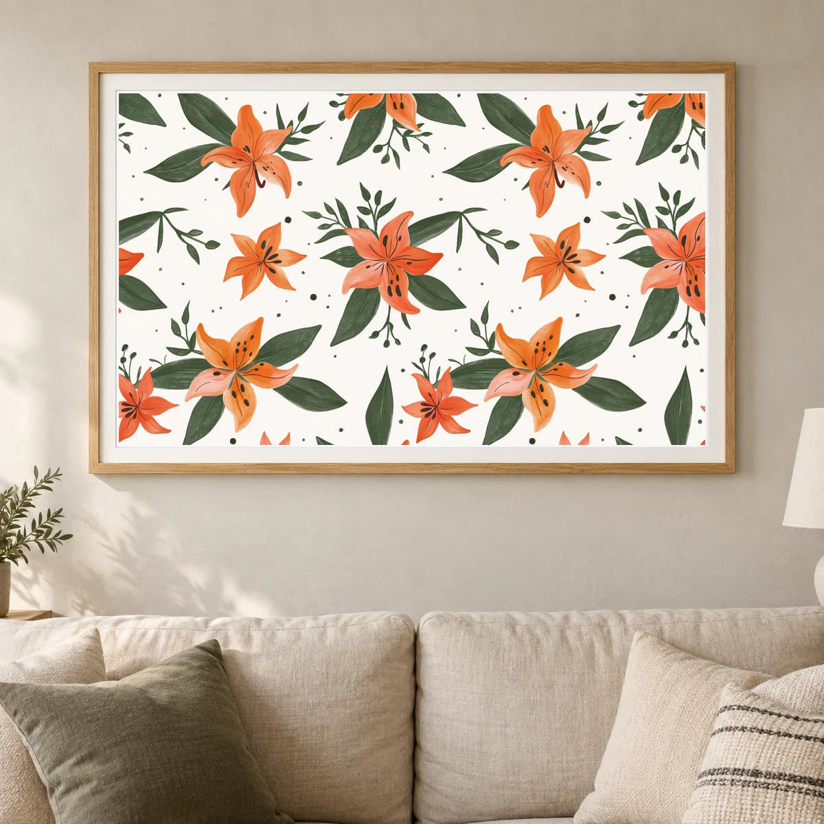 Flower Print CCLVI — Flower & Botanical Prints shown in a styled interior