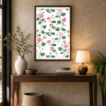 Flower Print CCLVII — Flower & Botanical Prints shown in a styled interior