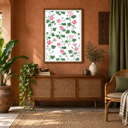 Flower Print CCLVII — Flower & Botanical Prints shown in a styled interior