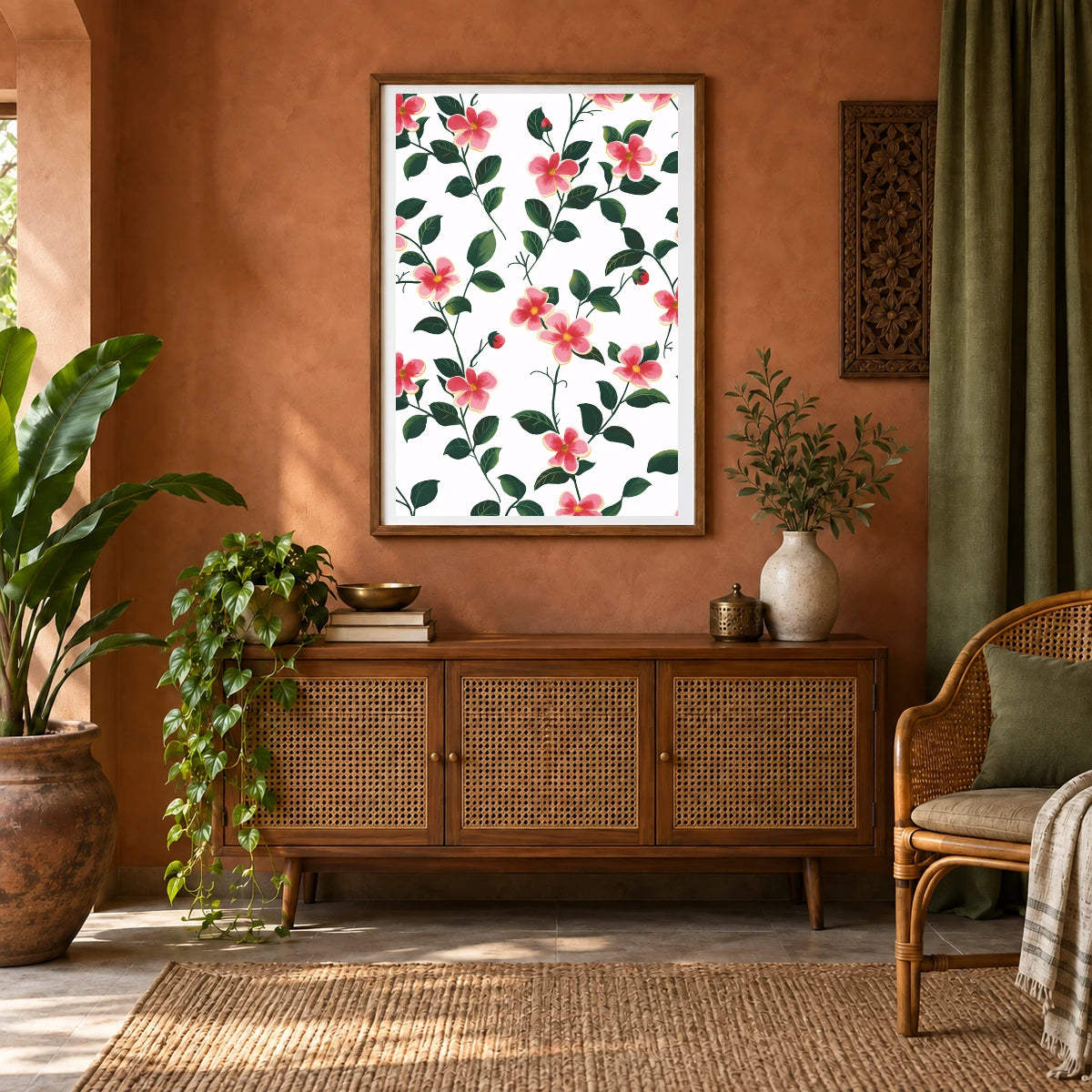 Flower Print CCLVIII — Flower & Botanical Prints shown in a styled interior