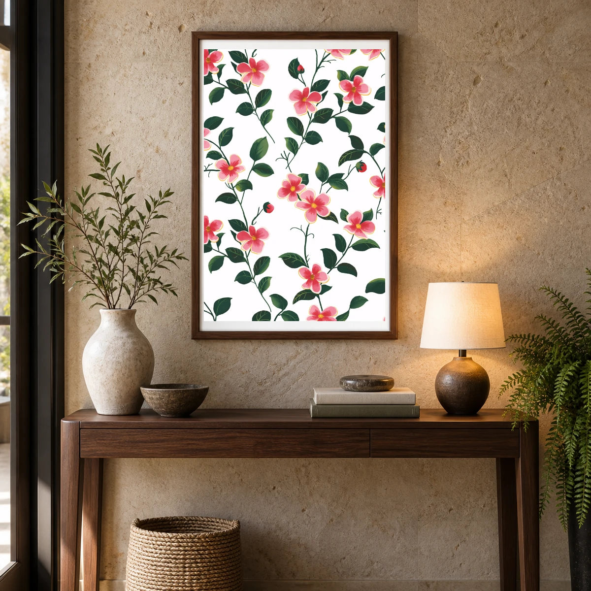 Flower Print CCLVIII — Flower & Botanical Prints shown in a styled interior