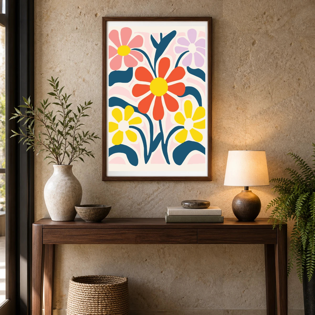 Flower Print CCLXII — Flower & Botanical Prints shown in a styled interior
