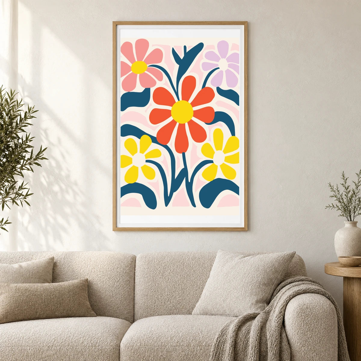 Flower Print CCLXII — Flower & Botanical Prints shown in a styled interior