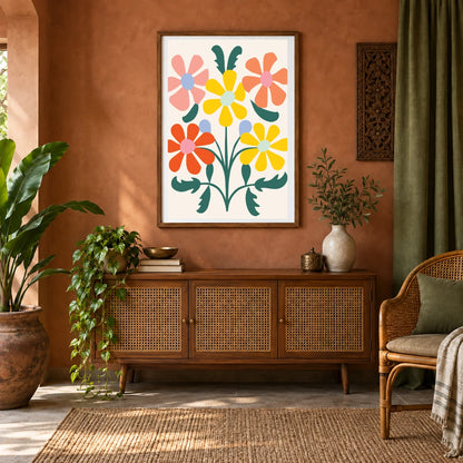 Flower Print CCLXIII — Flower & Botanical Prints shown in a styled interior