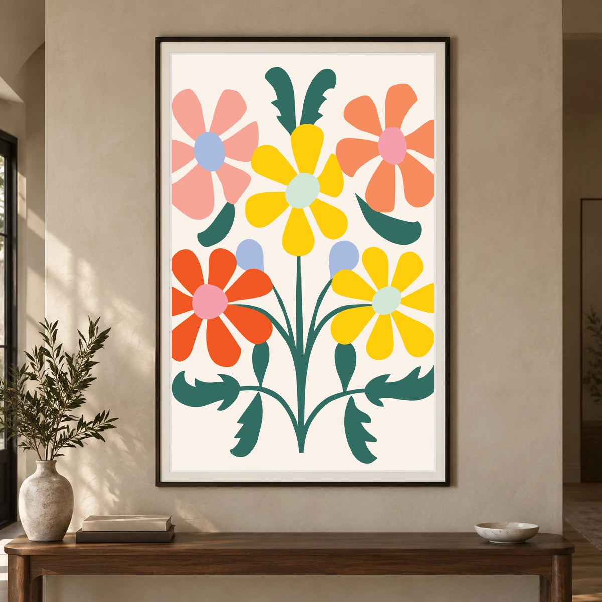 Flower Print CCLXIII — Flower & Botanical Prints shown in a styled interior